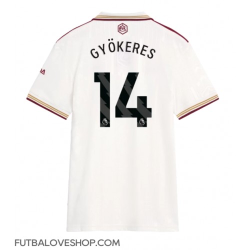 Dres Arsenal Viktor Gyokeres #14 Tretina pre Ženy 2025-26 Krátky Rukáv